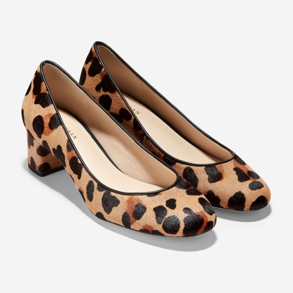 cole haan leopard pumps